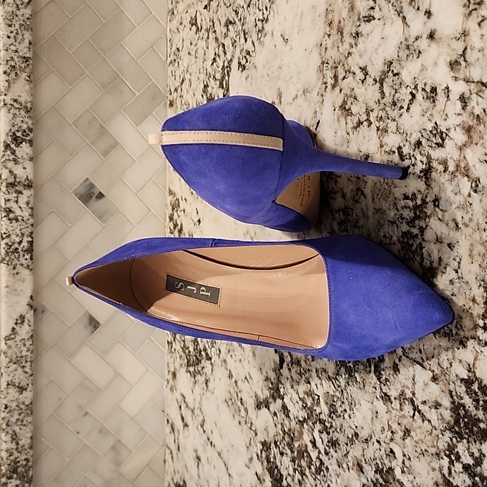 SJP heels, purple, size 41 1/2